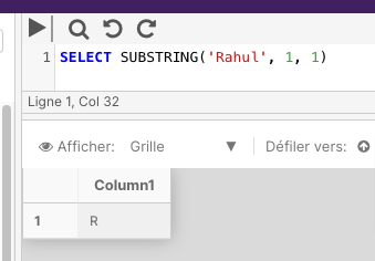 SUBSTRING Example