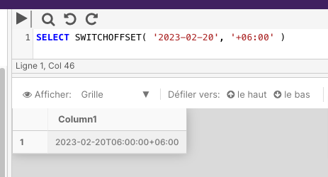 SWITCHOFFSET Example