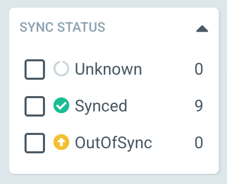 Image 5: Filter by Sync Status