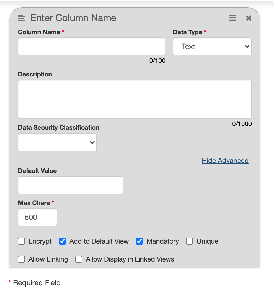 Image 6: Step 6, defining your column 